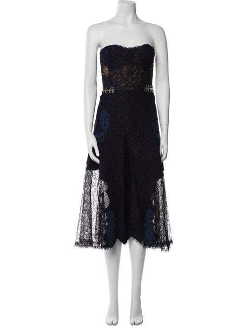 Jonathan Simkhai Lace Pattern Knee-Length Dress