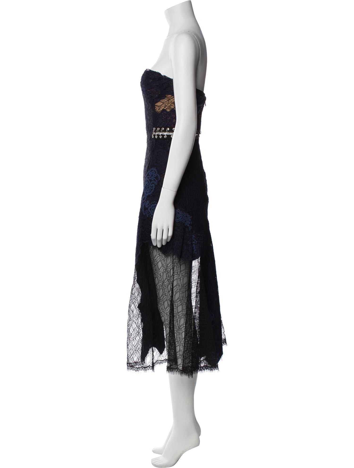 Jonathan Simkhai Lace Pattern Knee-Length Dress