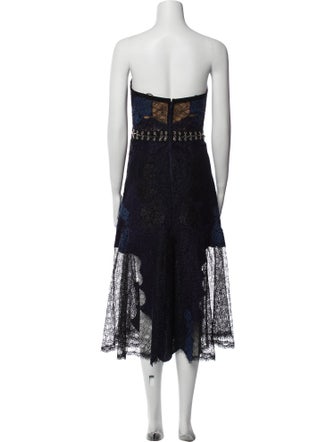 Jonathan Simkhai Lace Pattern Knee-Length Dress