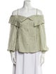Jonathan Simkhai Off-The-Shoulder Three-Quarter Sleeve Blouse