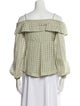 Jonathan Simkhai Off-The-Shoulder Three-Quarter Sleeve Blouse