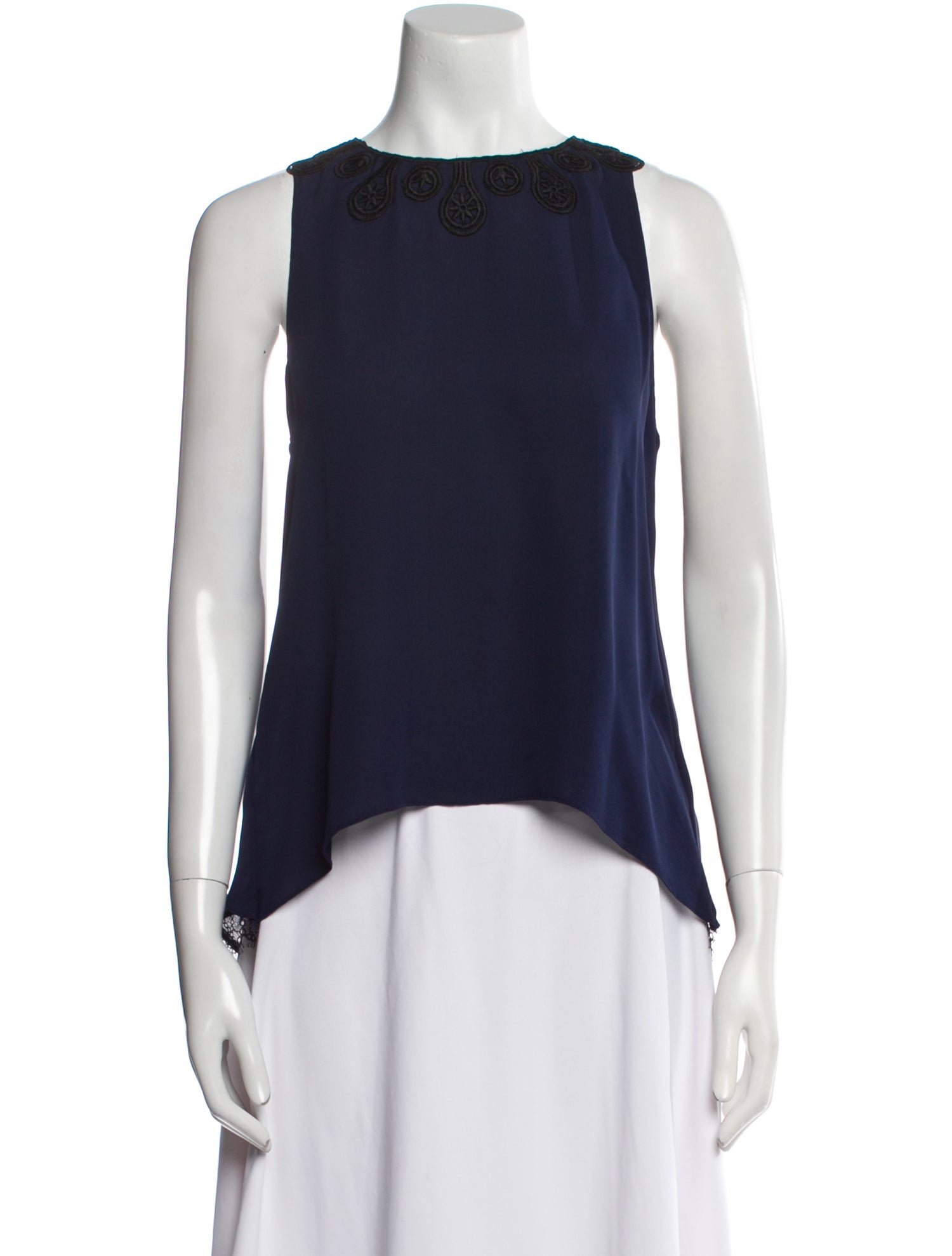 Jonathan Simkhai Silk Bateau Neckline Blouse