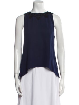 Jonathan Simkhai Silk Bateau Neckline Blouse
