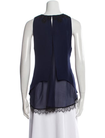 Jonathan Simkhai Silk Bateau Neckline Blouse