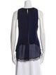 Jonathan Simkhai Silk Bateau Neckline Blouse