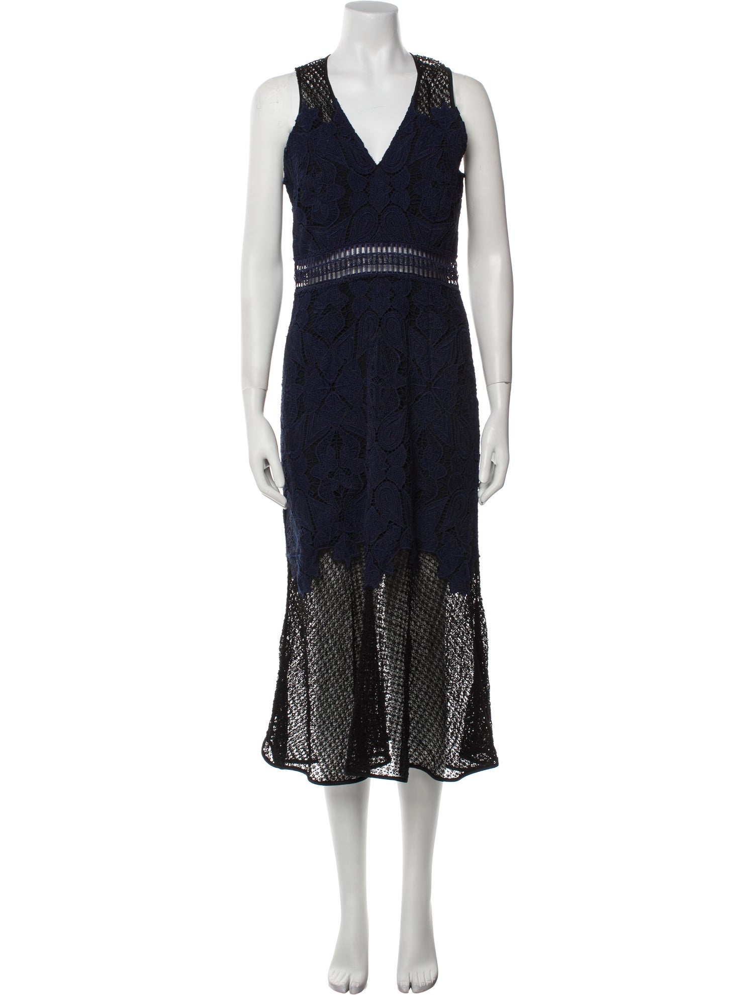 Jonathan Simkhai Lace Pattern Midi Length Dress