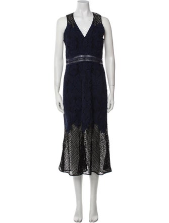 Jonathan Simkhai Lace Pattern Midi Length Dress
