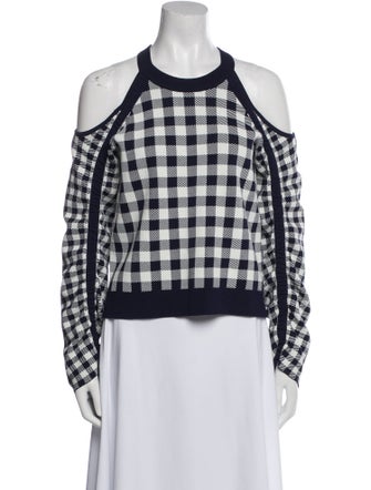 Jonathan Simkhai Printed Scoop Neck Crop Top