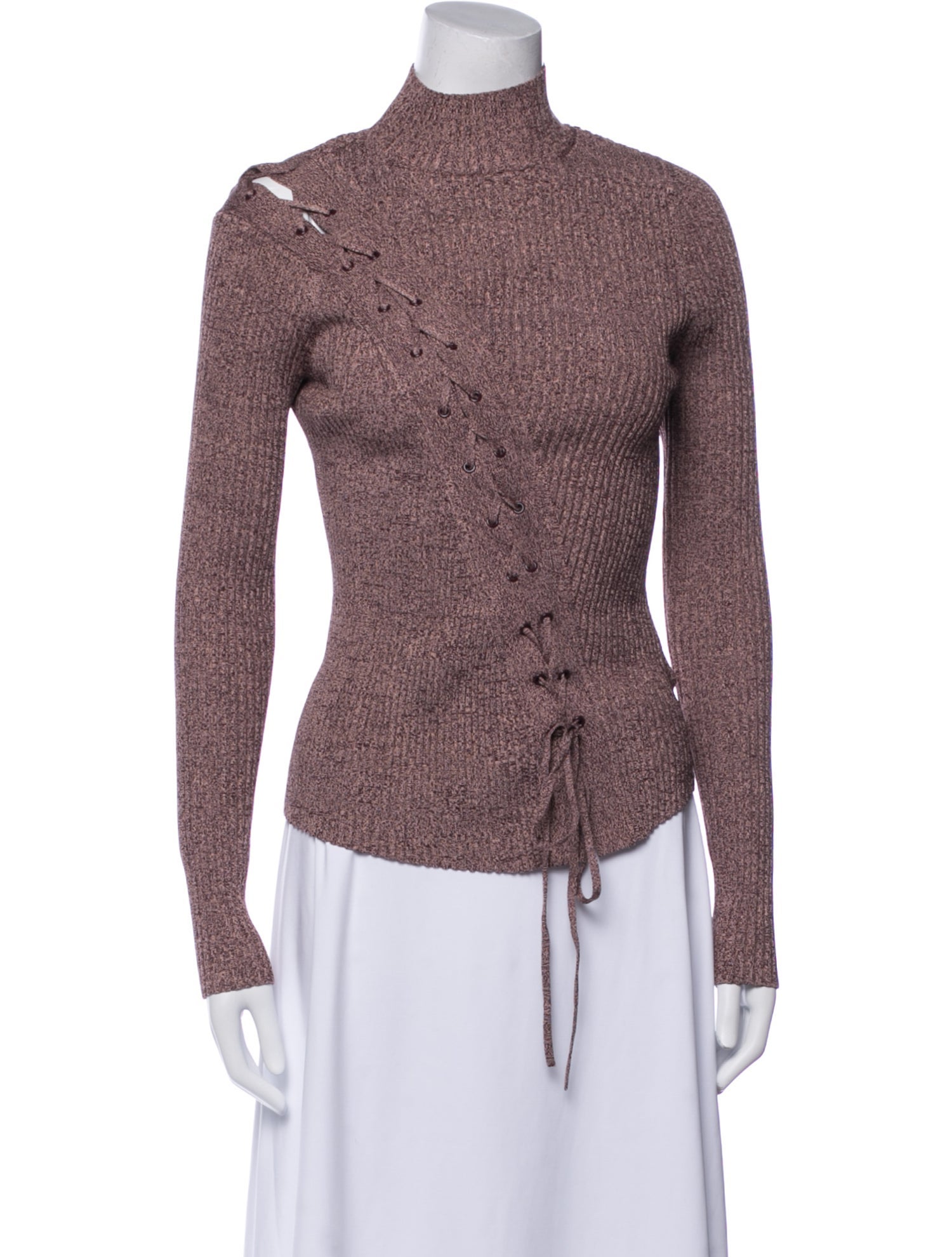 Jonathan Simkhai Mock Neck Long Sleeve Top