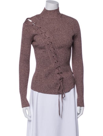 Jonathan Simkhai Mock Neck Long Sleeve Top