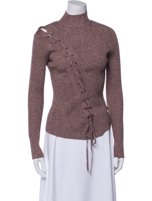 Jonathan Simkhai Mock Neck Long Sleeve Top