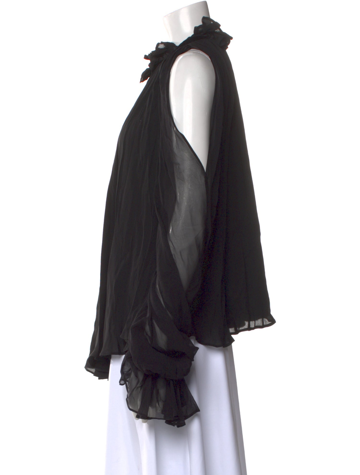 Jonathan Simkhai Silk Mock Neck Blouse