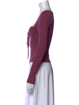 Jonathan Simkhai Striped Square Neckline Crop Top