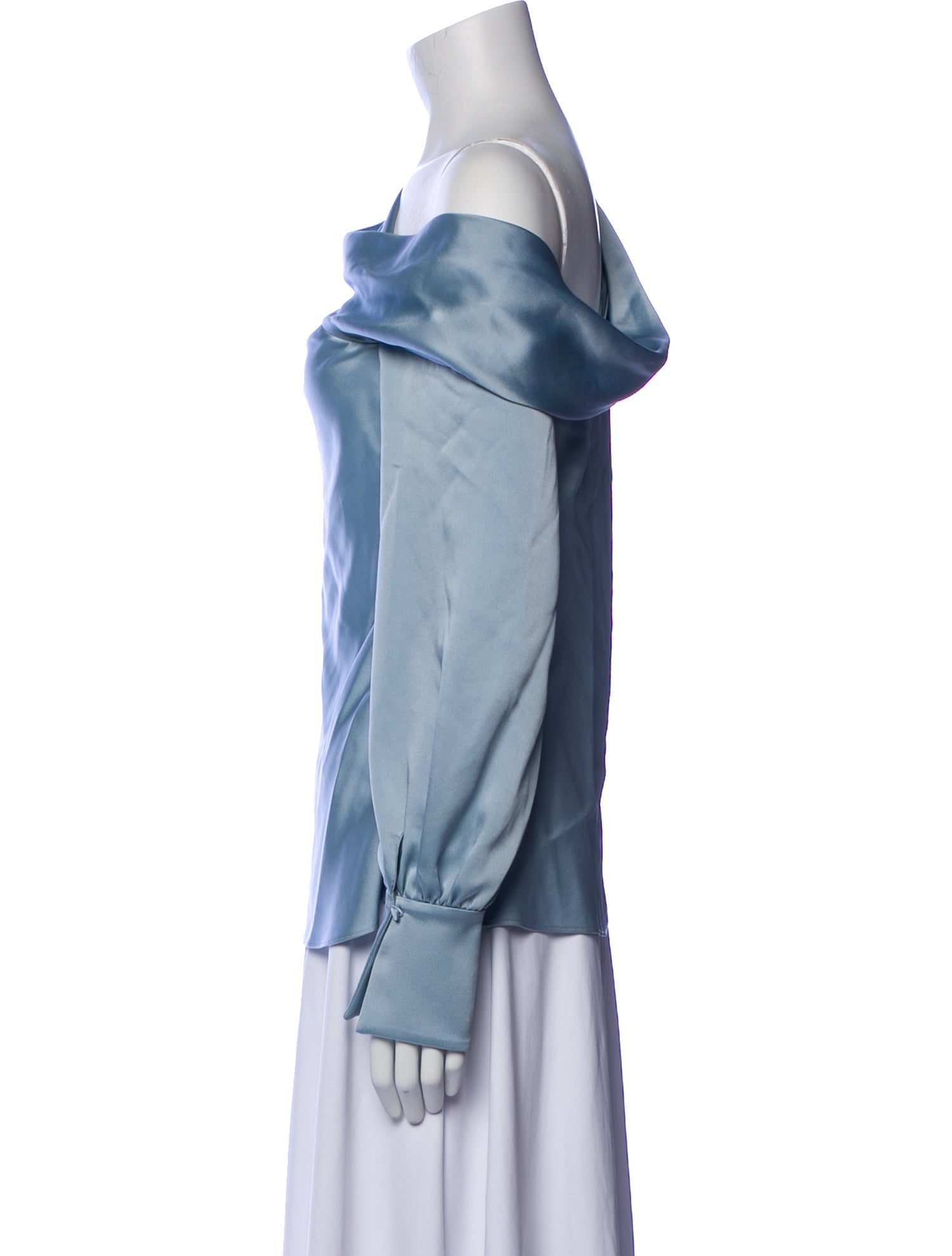 Jonathan Simkhai One-Shoulder Long Sleeve Blouse