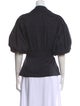 Jonathan Simkhai V-Neck Three-Quarter Sleeve Blouse