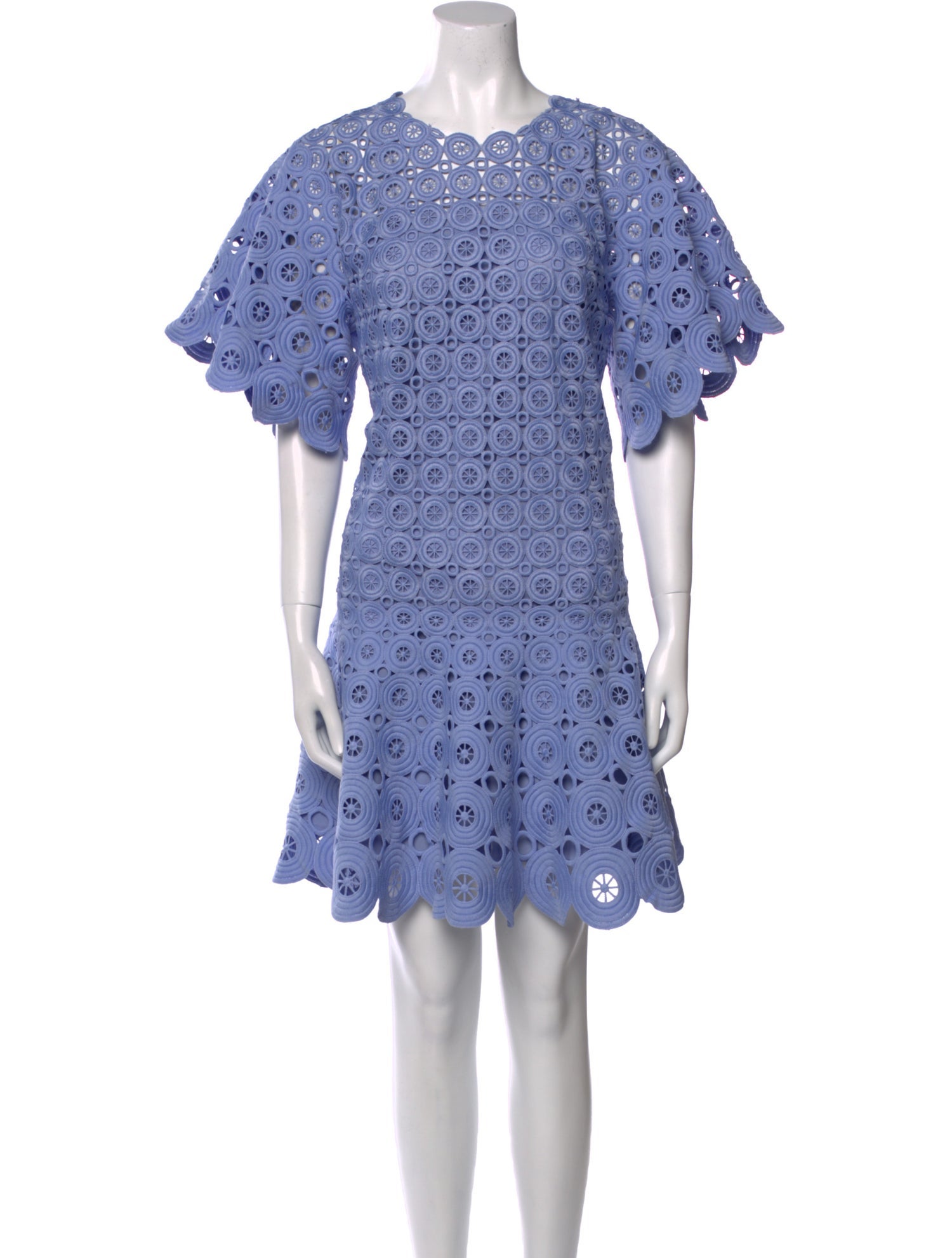 Jonathan Simkhai Lace Pattern Mini Dress