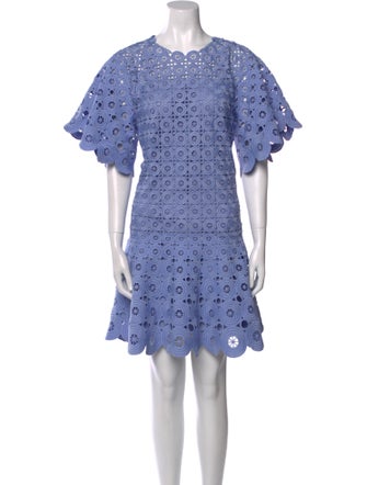 Jonathan Simkhai Lace Pattern Mini Dress