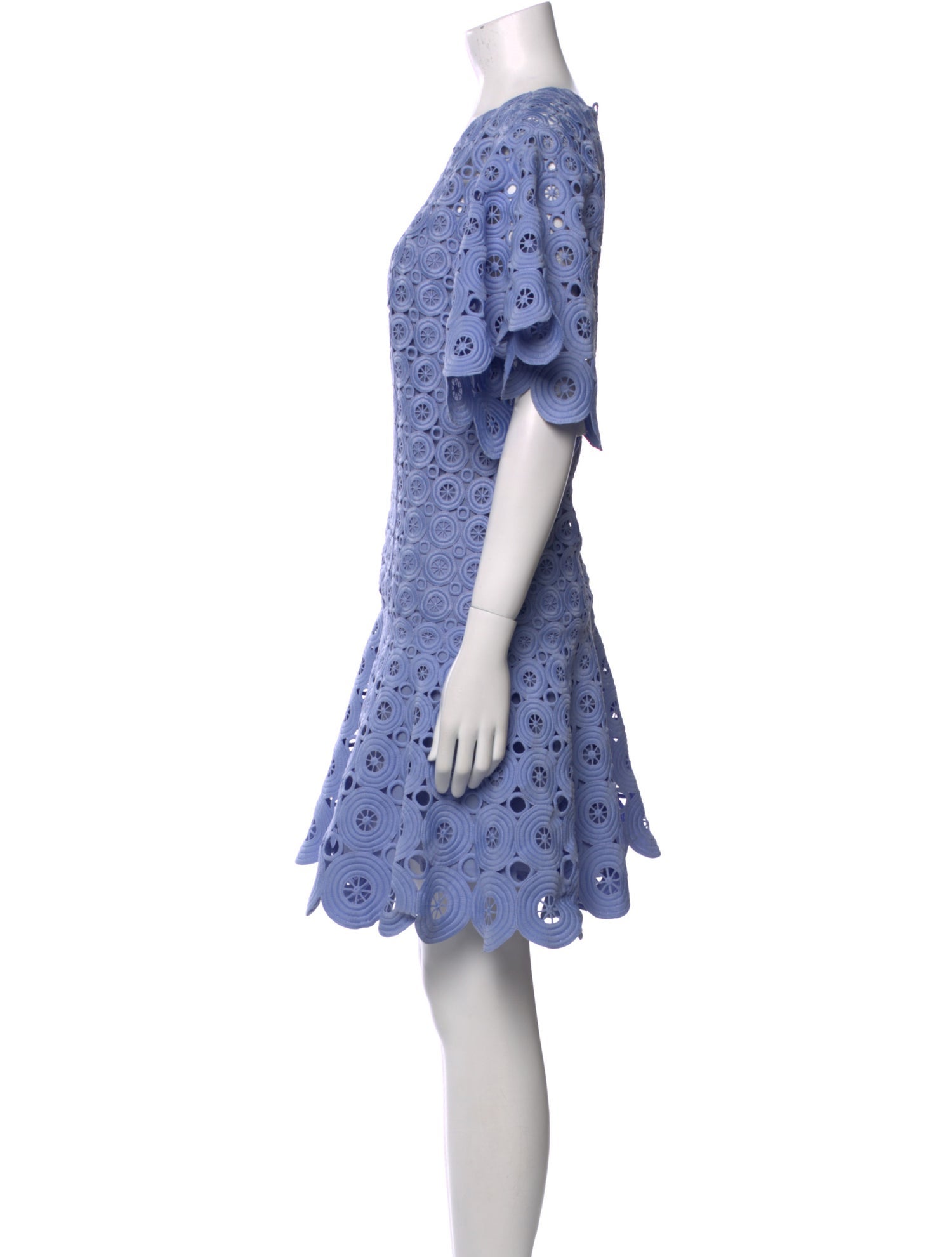 Jonathan Simkhai Lace Pattern Mini Dress