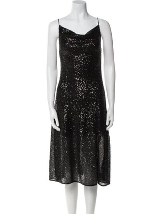 Jonathan Simkhai Cowl Neck Midi Length Dress