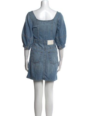 Jonathan Simkhai Square Neckline Mini Dress