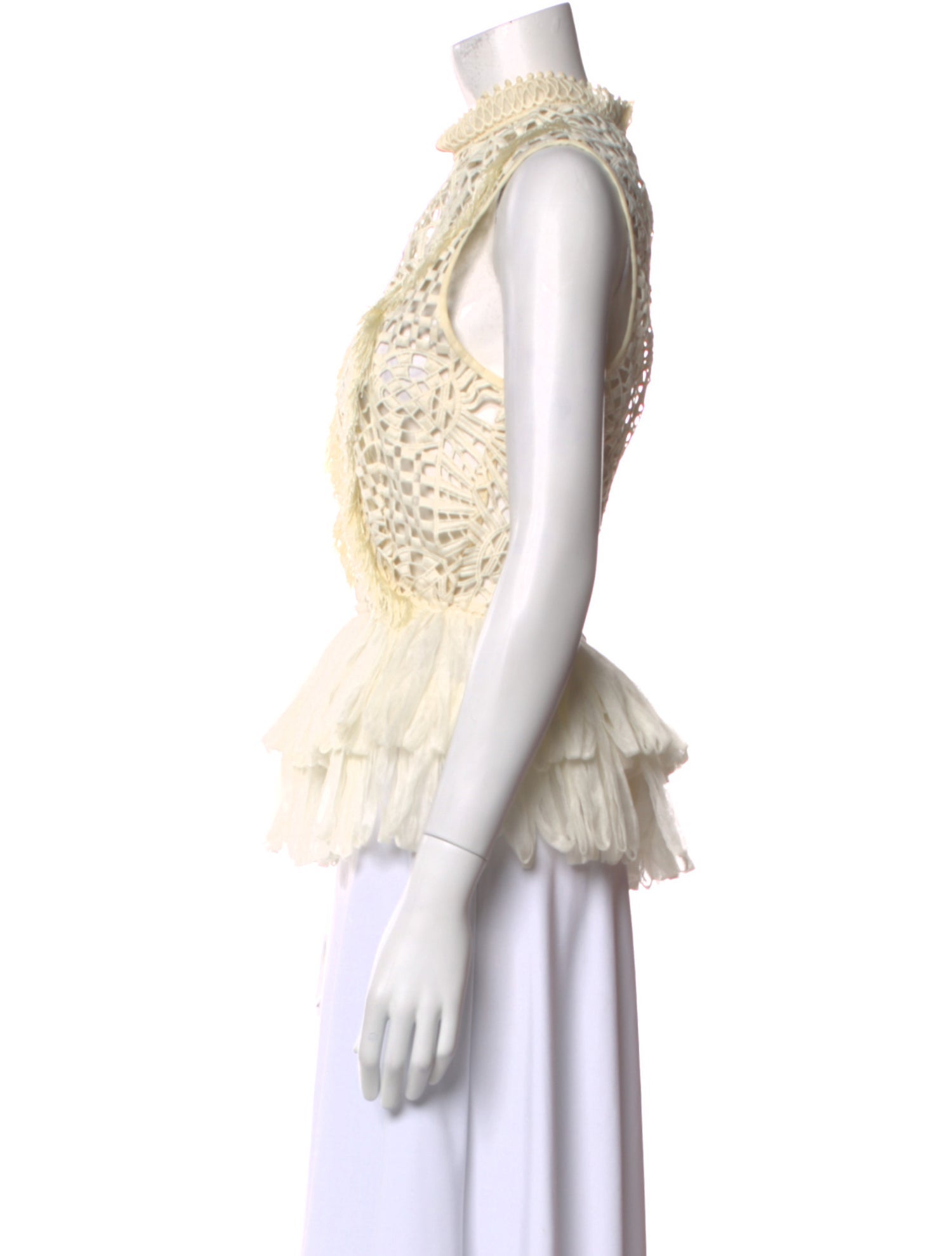 Jonathan Simkhai Mock Neck Sleeveless Blouse