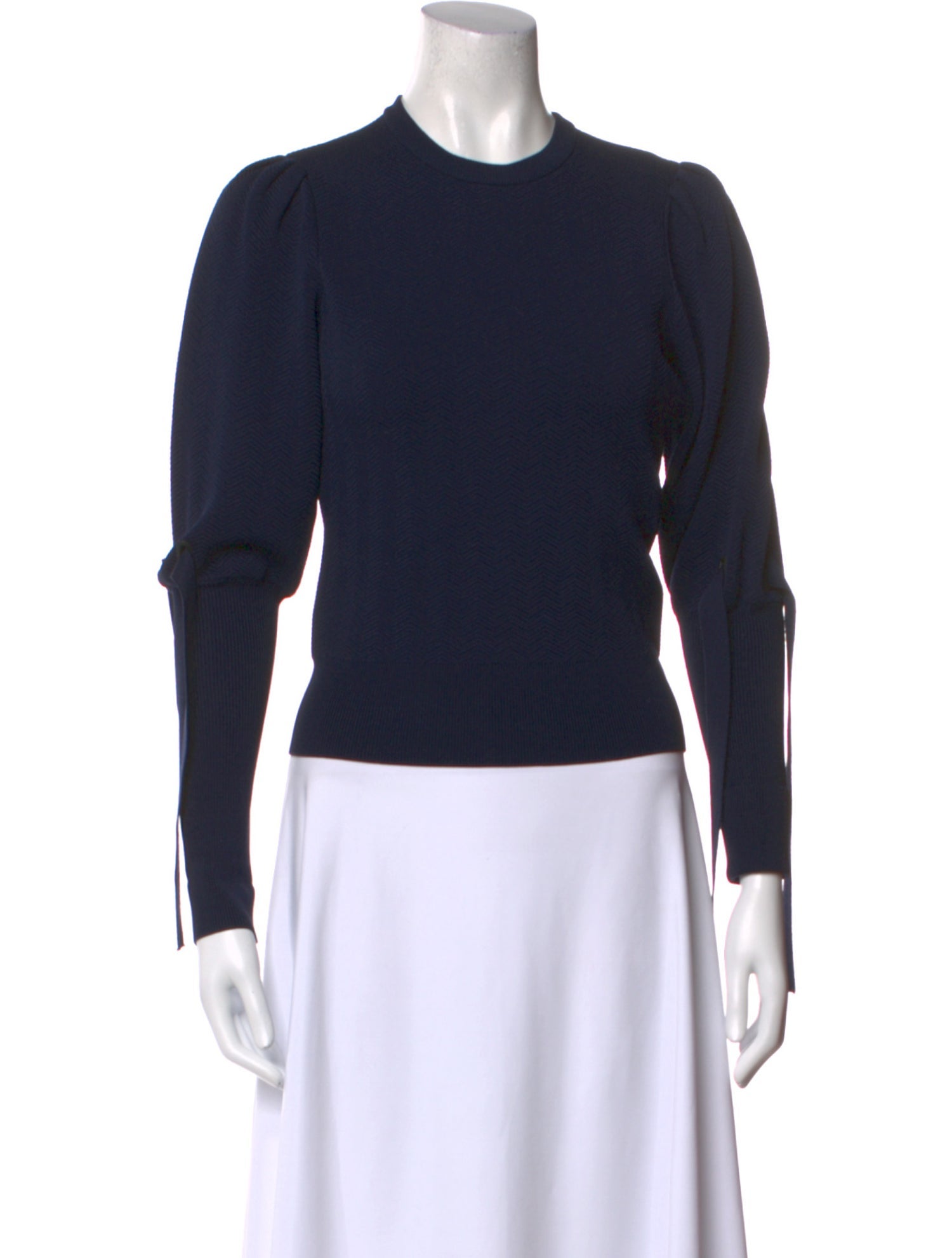 Jonathan Simkhai Crew Neck Long Sleeve Top