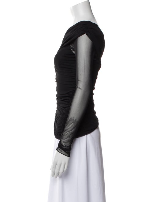 Jonathan Simkhai One-Shoulder Long Sleeve Top