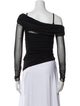 Jonathan Simkhai One-Shoulder Long Sleeve Top