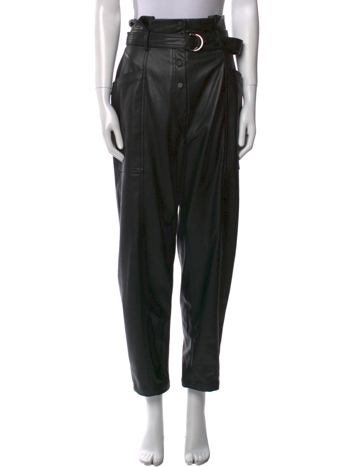 Jonathan Simkhai Faux Leather Straight Leg Pants