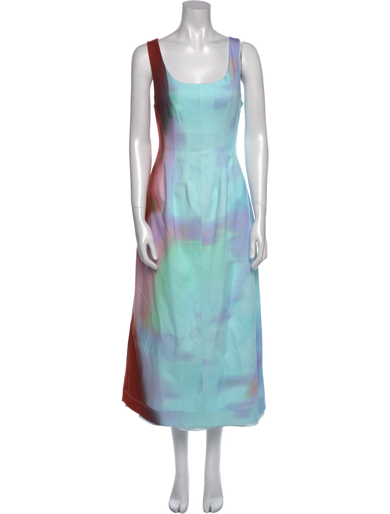 Jonathan Simkhai Tie-Dye Print Long Dress