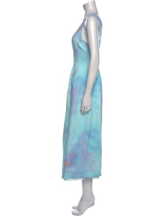 Jonathan Simkhai Tie-Dye Print Long Dress