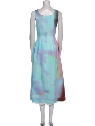 Jonathan Simkhai Tie-Dye Print Long Dress