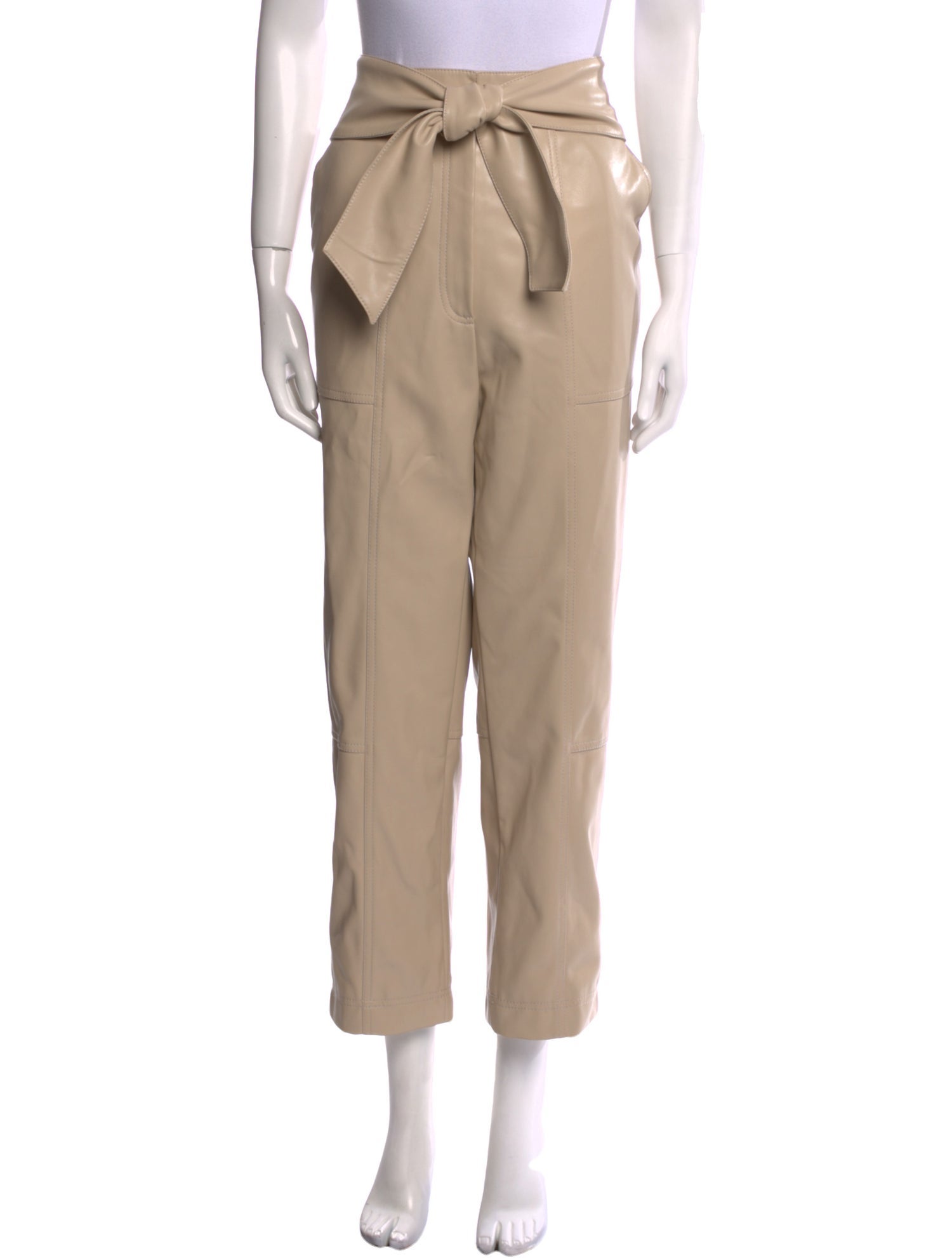 Jonathan Simkhai Faux Leather Straight Leg Pants w/ Tags