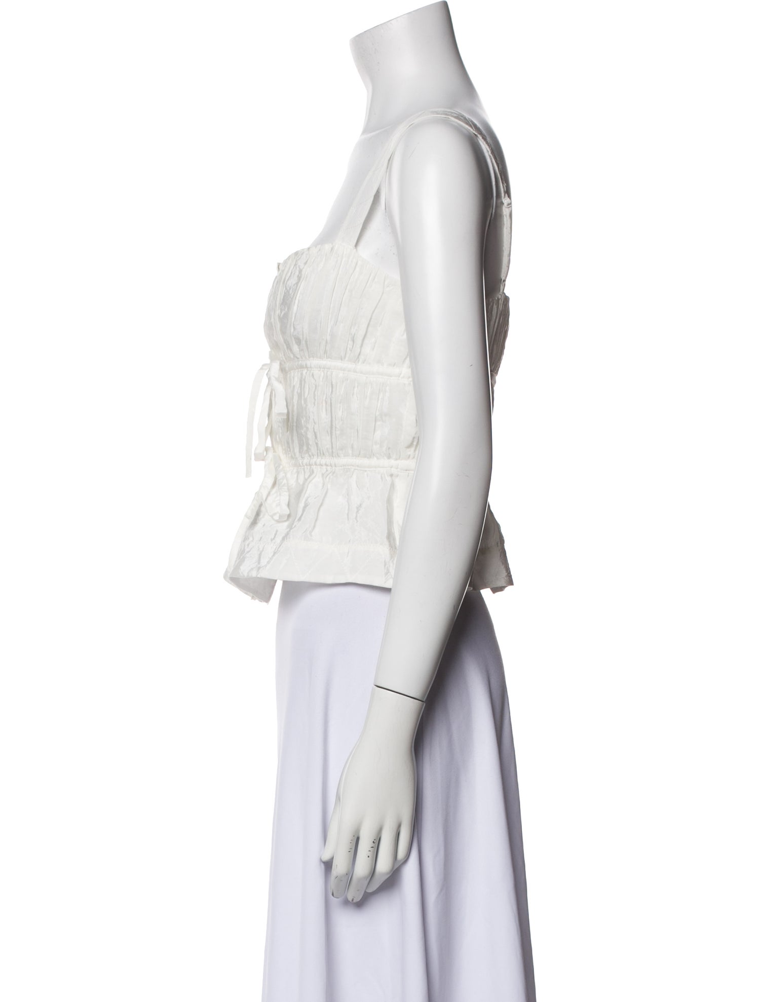 Jonathan Simkhai Square Neckline Sleeveless Crop Top w/ Tags