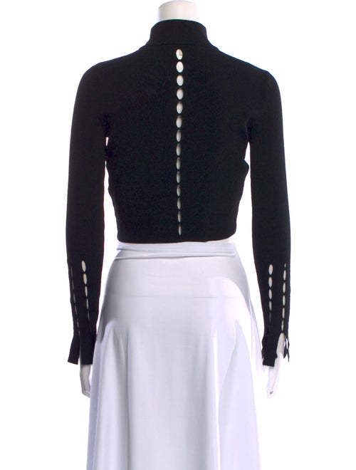 Jonathan Simkhai Mock Neck Long Sleeve Crop Top