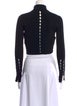 Jonathan Simkhai Mock Neck Long Sleeve Crop Top