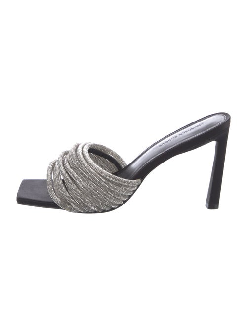 Jonathan Simkhai Satin Colorblock Pattern Slides