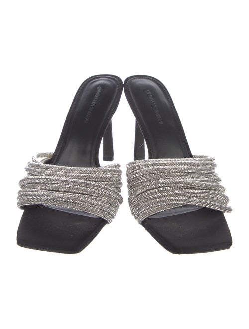 Jonathan Simkhai Satin Colorblock Pattern Slides