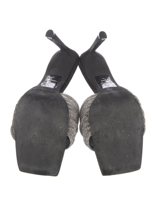 Jonathan Simkhai Satin Colorblock Pattern Slides