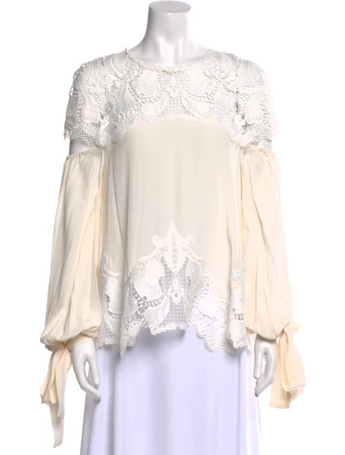 Jonathan Simkhai Silk Crew Neck Blouse
