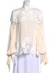 Jonathan Simkhai Silk Crew Neck Blouse