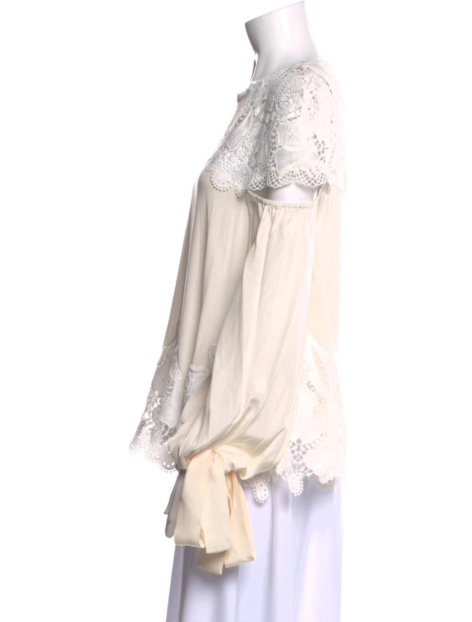 Jonathan Simkhai Silk Crew Neck Blouse