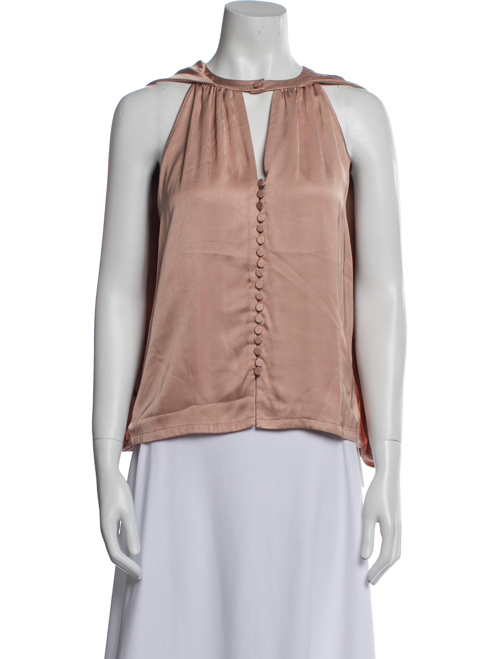 Jonathan Simkhai Crew Neck Sleeveless Blouse
