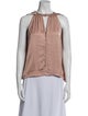 Jonathan Simkhai Crew Neck Sleeveless Blouse