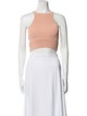 Jonathan Simkhai Striped Square Neckline Crop Top