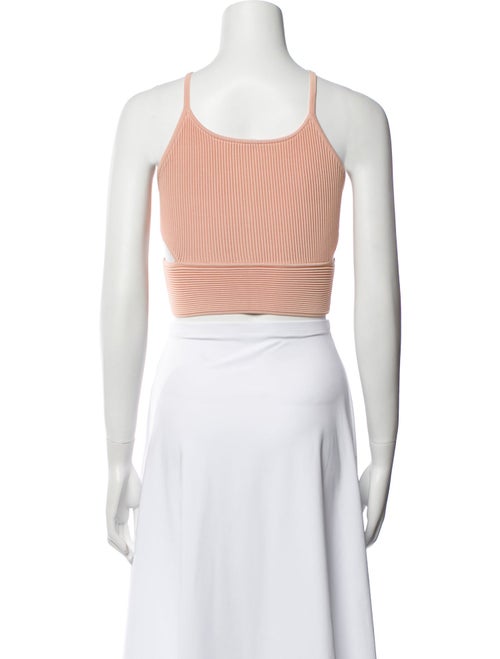 Jonathan Simkhai Striped Square Neckline Crop Top