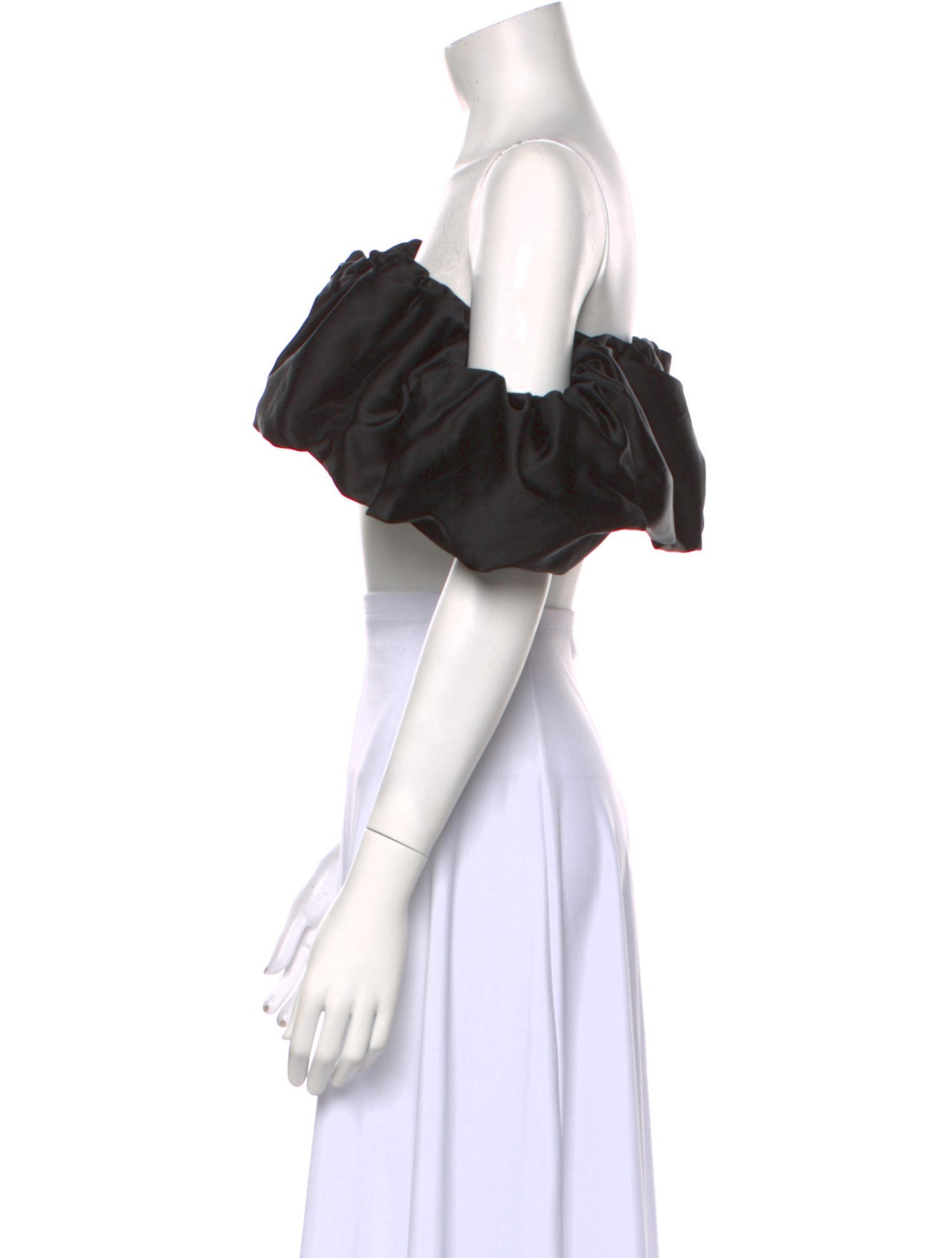 Jonathan Simkhai Off-The-Shoulder Short Sleeve Crop Top