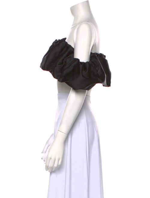 Jonathan Simkhai Off-The-Shoulder Short Sleeve Crop Top