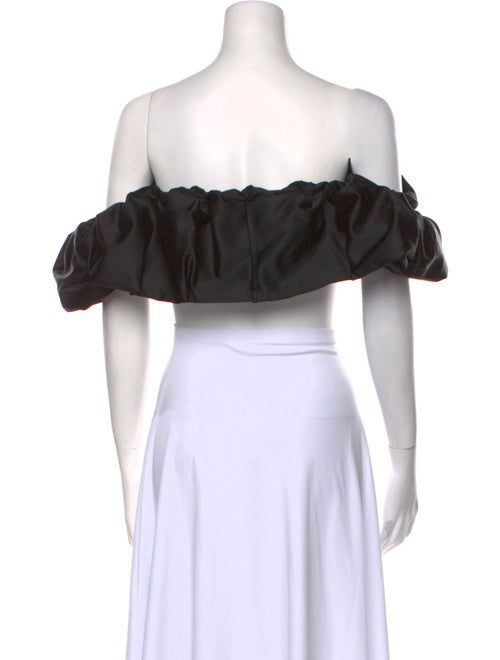 Jonathan Simkhai Off-The-Shoulder Short Sleeve Crop Top