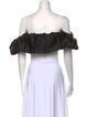 Jonathan Simkhai Off-The-Shoulder Short Sleeve Crop Top